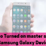 How to Turned on master sync on Samsung Galaxy Device