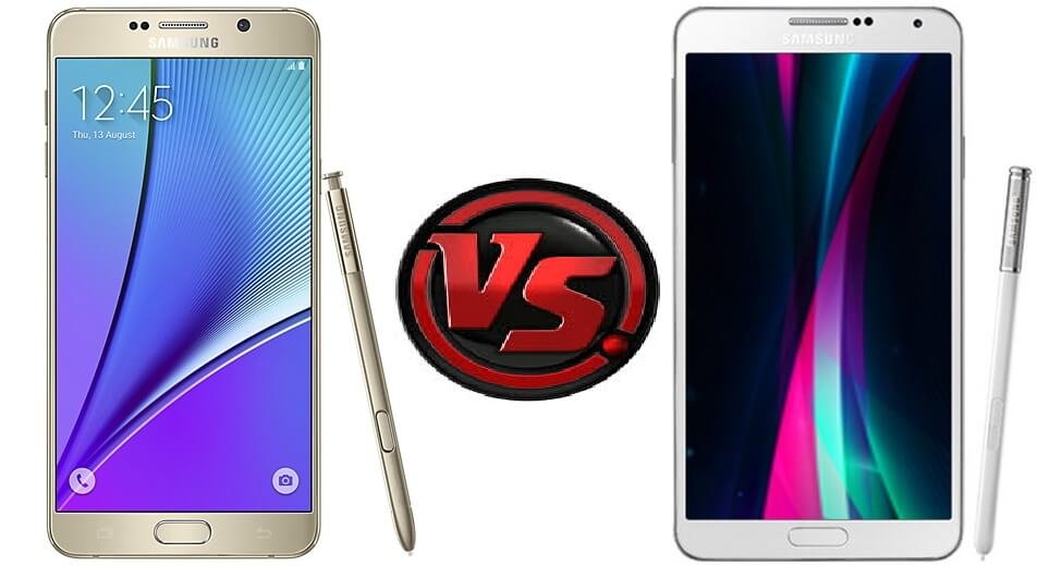 Samsung Galaxy Note 3 vs Note 5