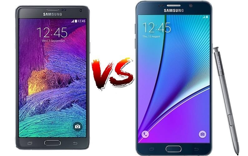 Samsung Galaxy Note 4 vs Note 5