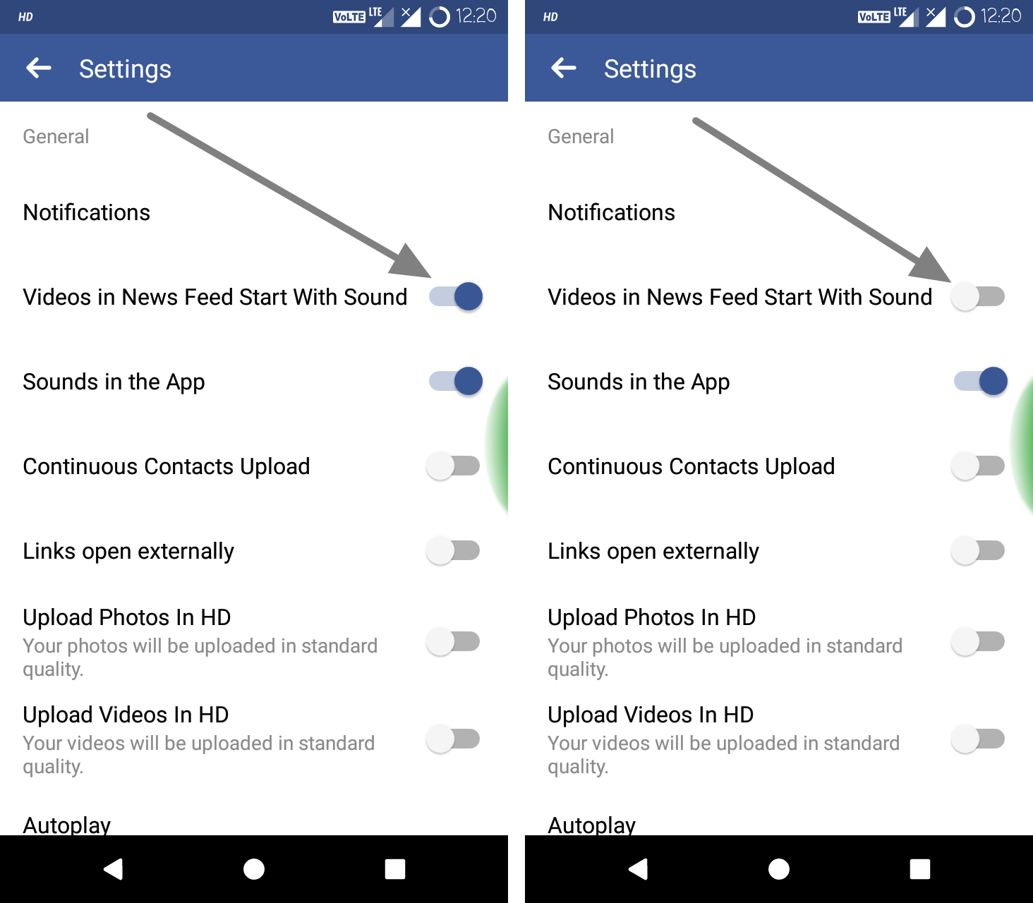 Facebook App Settings