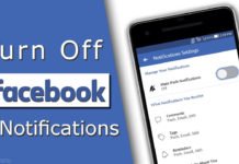 Turn Off Facebook Notifications
