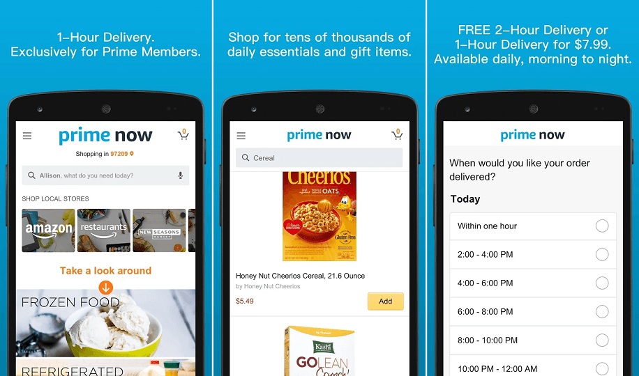 Amazon Prime Now (Restaurants)