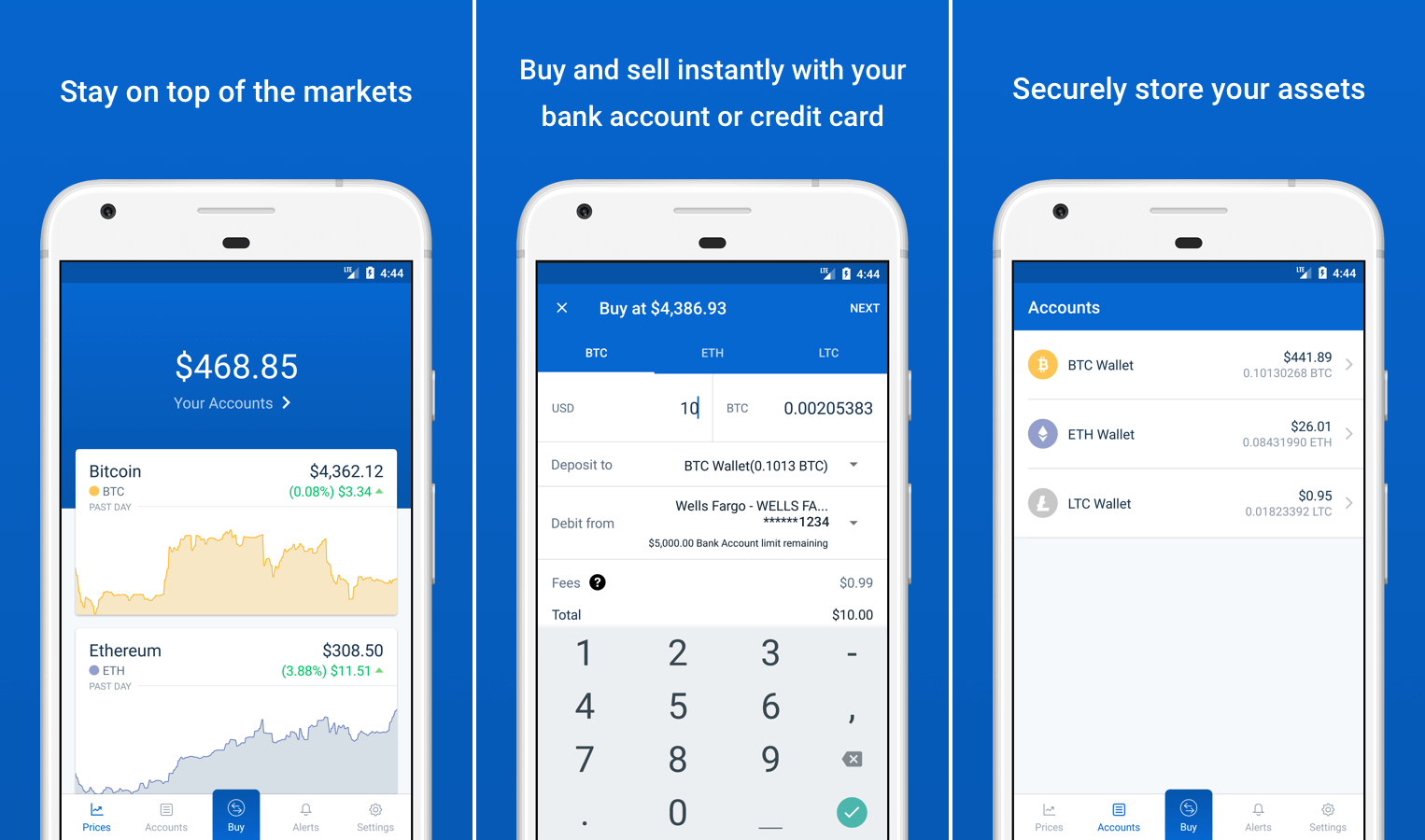 Coinbase - Buy Bitcoin & more. Secure Wallet