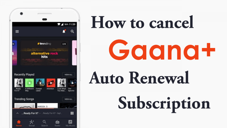 How To Cancel Gaana Plus Subscription Autorenewal