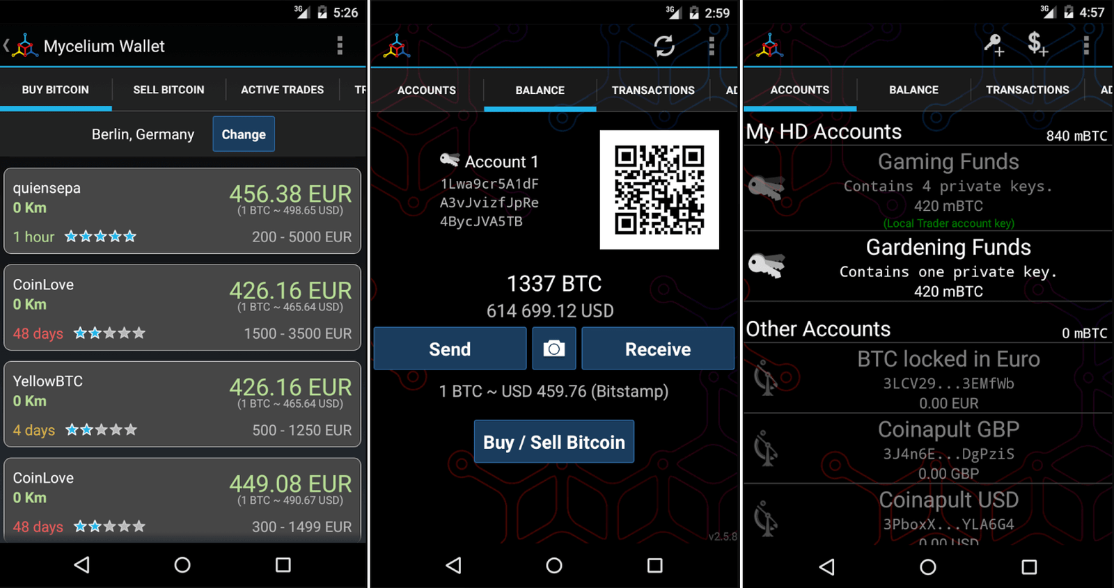 Mycelium Bitcoin Wallet