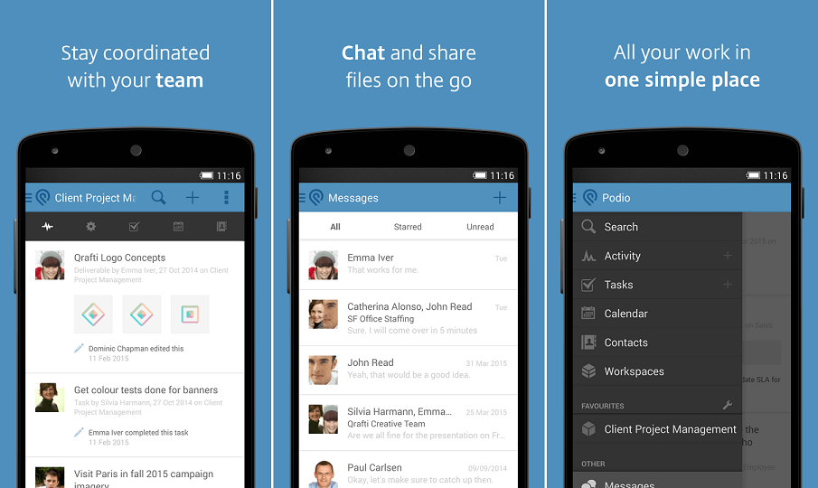 Podio - project management software apps
