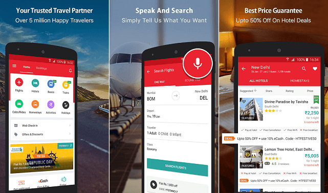 Yatra - Flights Hotels Bus IRCTCTrains & OlaUber