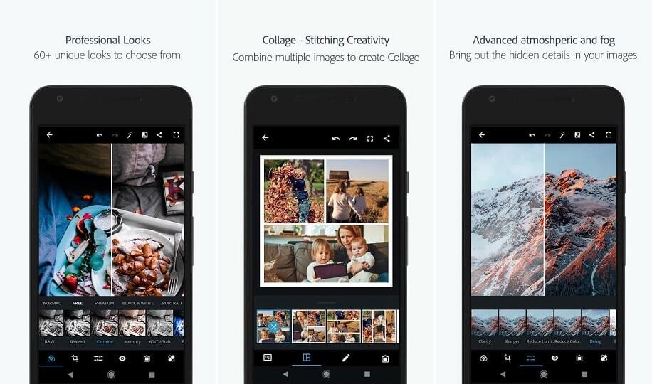 Adobe Photoshop Express Photo Editor Collage Maker