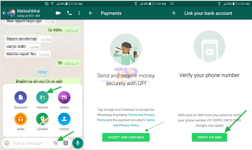 Enable WhatsApp Payment Feature