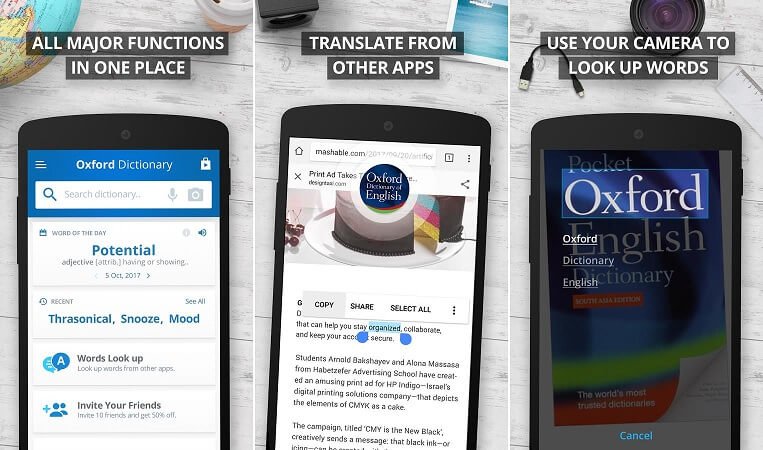 Oxford Dictionary of English Free