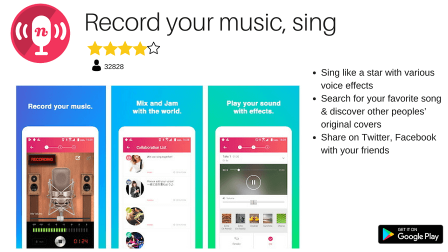 Record your music, sing