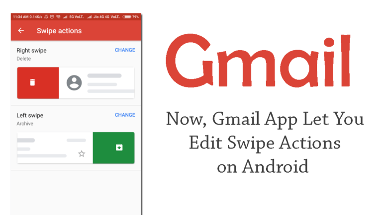 Gmail Swipe Actions