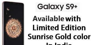 In India Samsung unveils Galaxy S9+ with Sunrise Gold color - theandroidportal.com