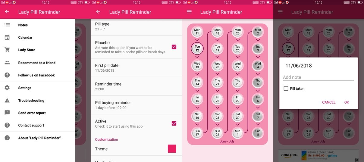 Lady Pill Reminder