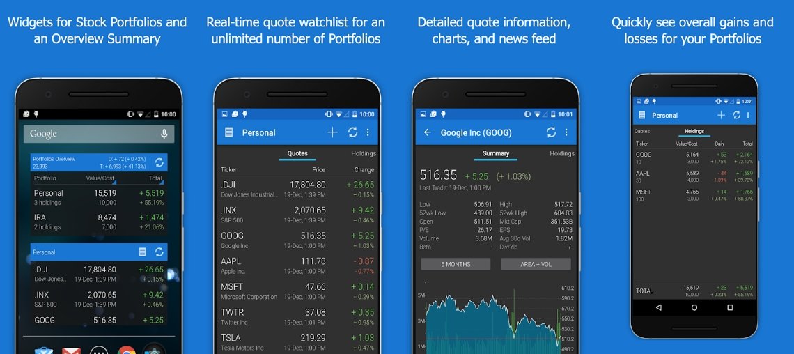 My Stocks Portfolio & Widget