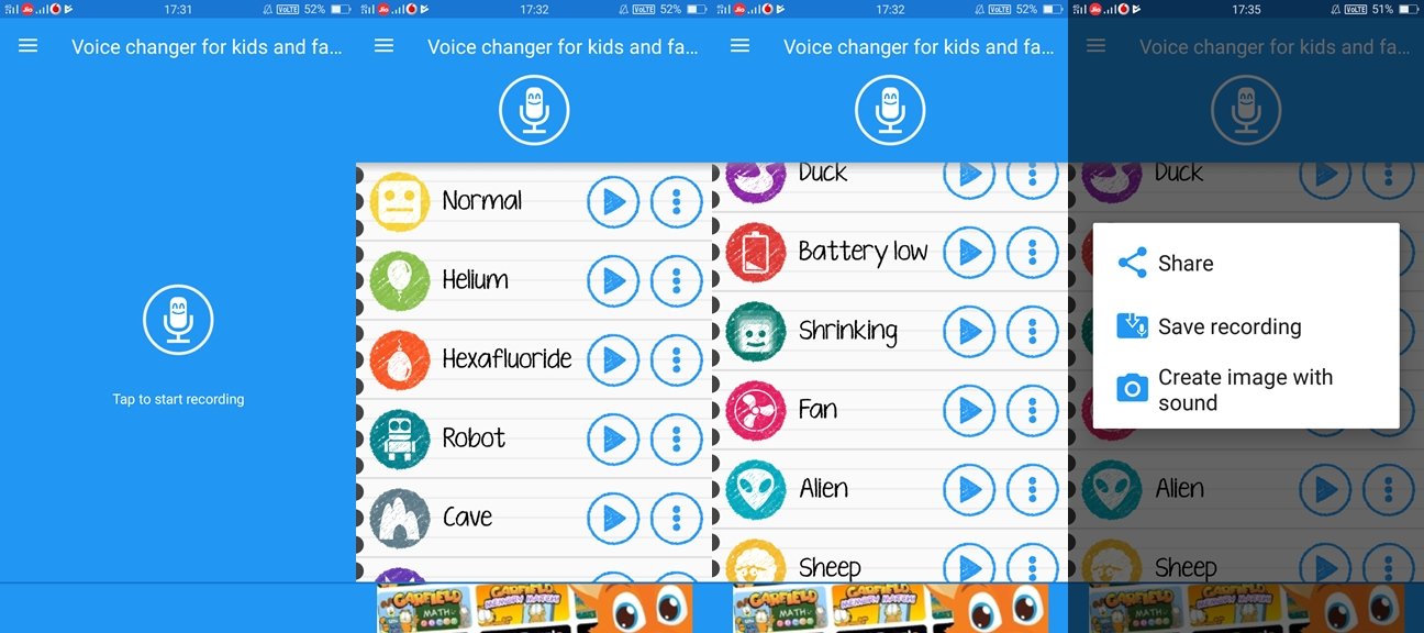 Voice changer for kids and families