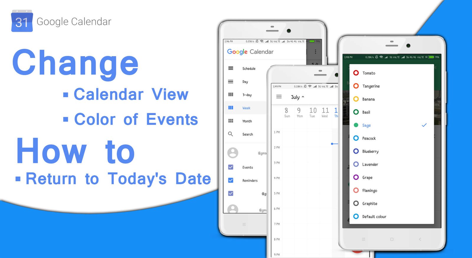 Change your Google Calendar View