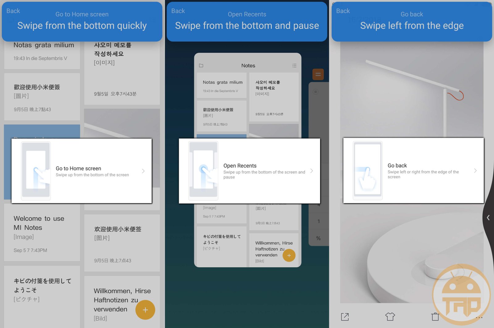 Full-Screen Gestures on Xiaomi Redmi Note 5 Pro