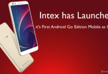 Intex has Launched It's First Android Go Edition Mobile as Infie 3 - theandroidportal.com