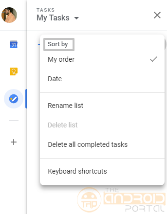 Sort the Tasks