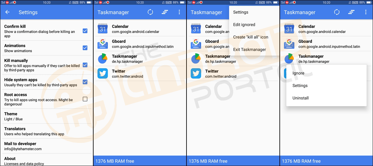 Task Manager - theandroidportal.com