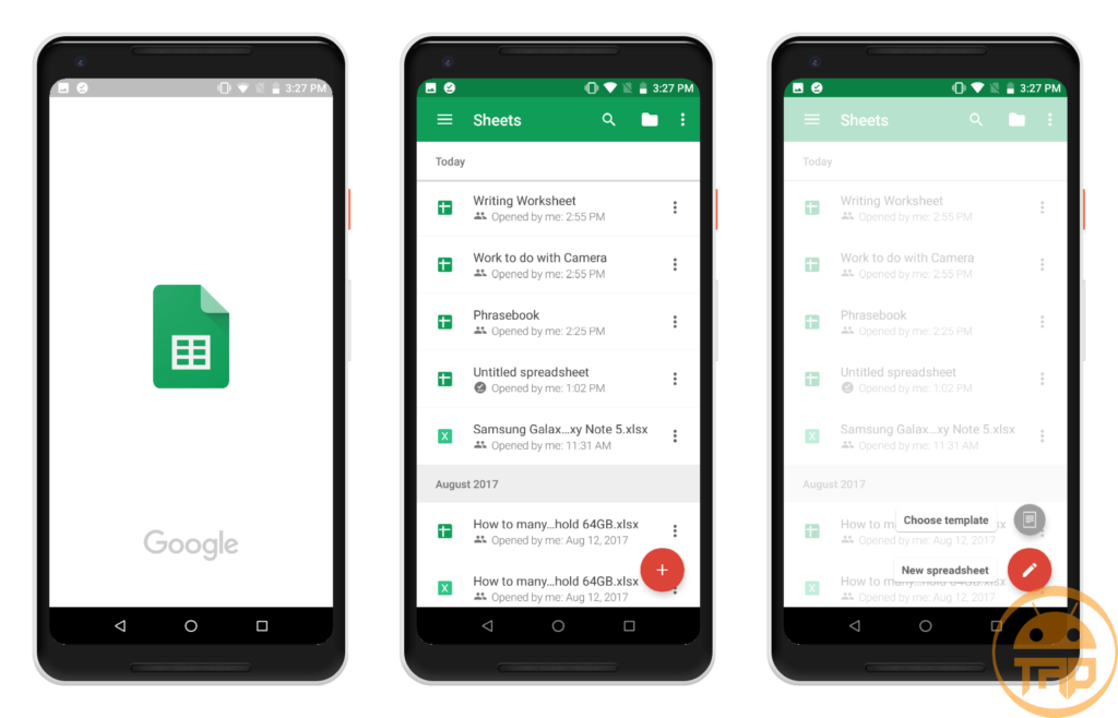 Google Sheet Android Apps