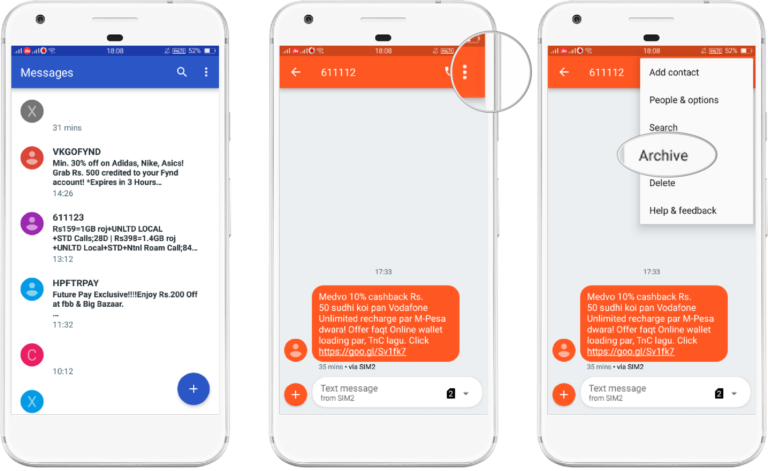 How to View Archived Text Messages on Android - TheAndroidPortal
