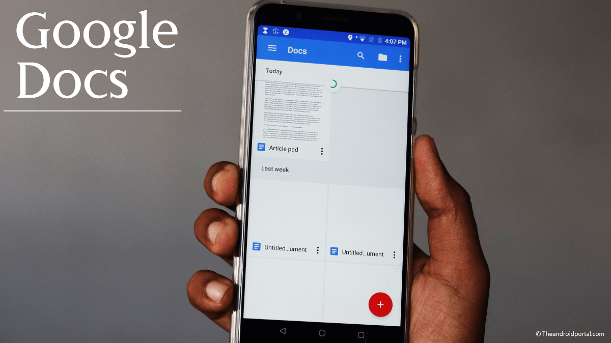 GOOGLE DOCS - theandroidportal.com