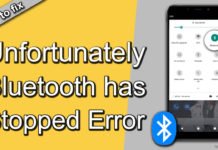 how to fix Unfortunately, Bluetooth has stopped Error on android