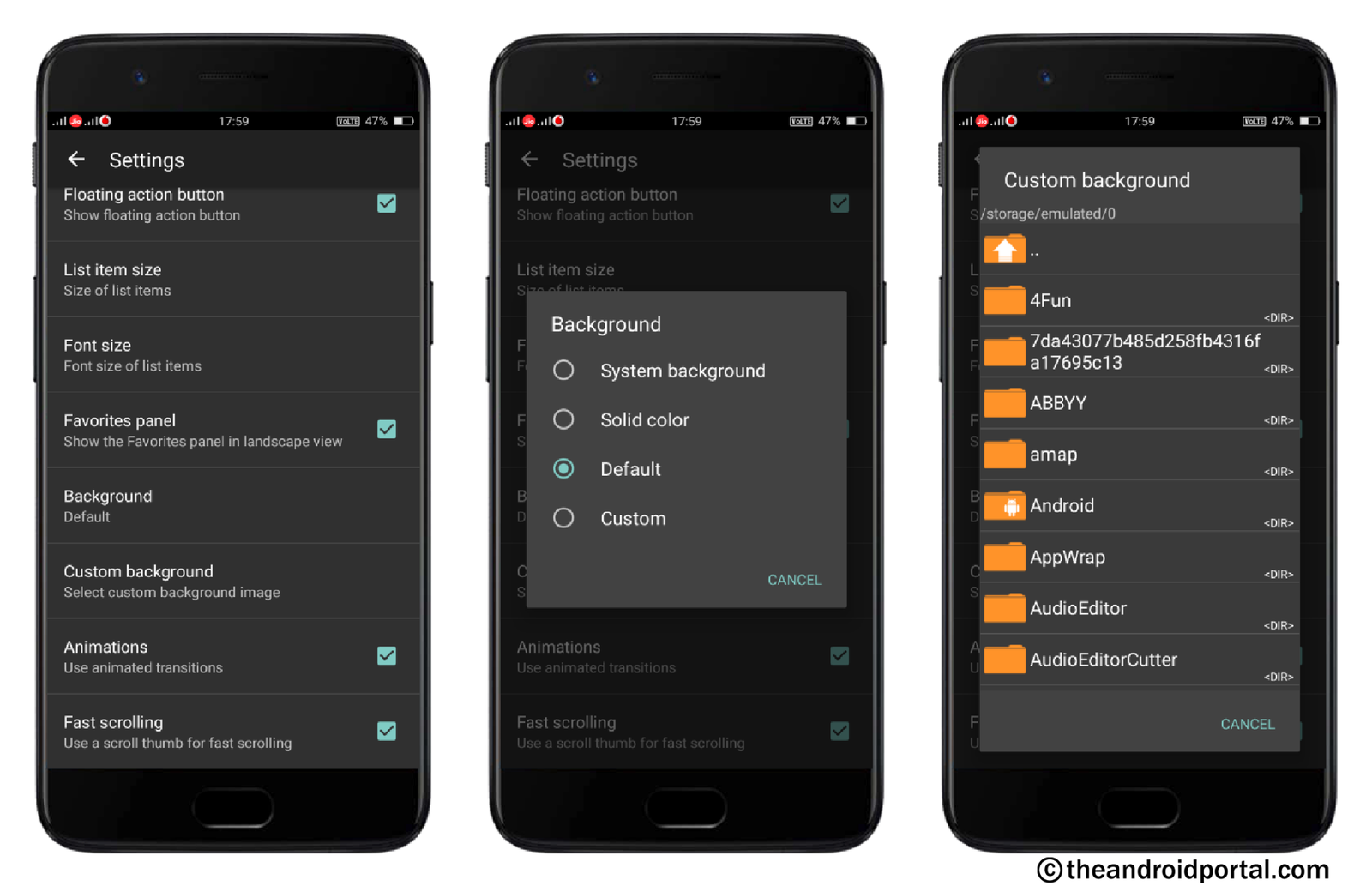 Change the Background 2 - ZArchiver - theandroidportal.com