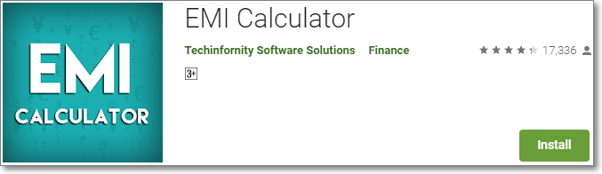 EMI Calculator App by Techinfornity Software Solutions