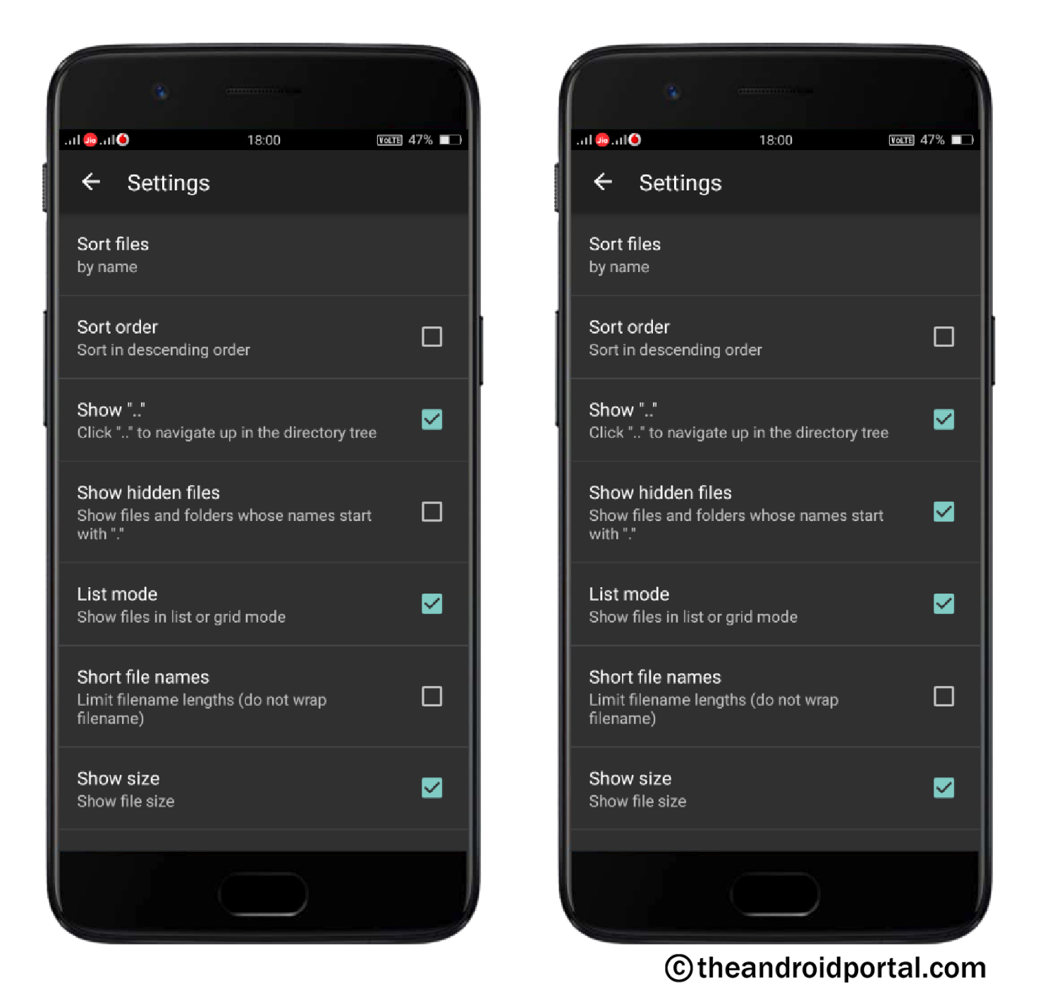 Enable Show Hidden Files 2 - ZArchiver - theandroidportal.com