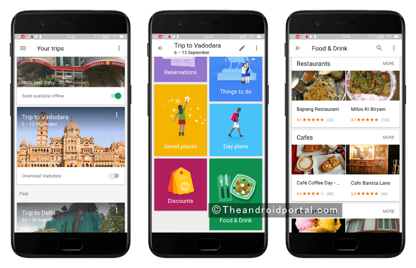 Find Best Food and Drinks near the Destination - theandroidportal.com