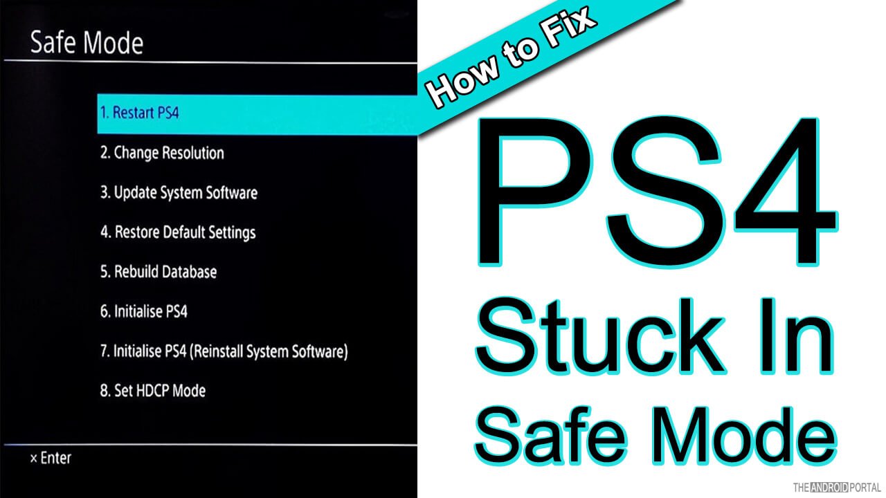 How to Fix PS4 Stuck In Safe Mode