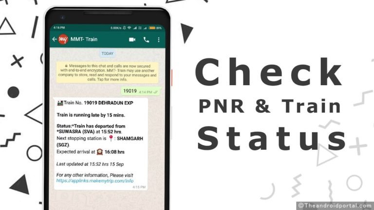 Now, Use WhatsApp to Check PNR & Train Status in India
