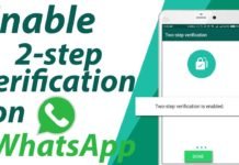 Enable 2 Step Verification on Whatsapp