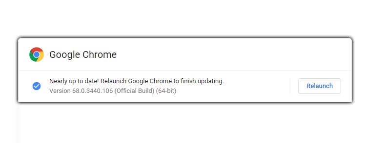 Relaunch Google Chrome