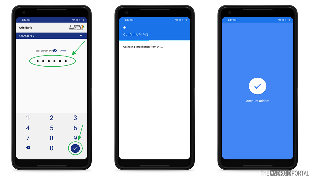 Link Bank account with Google Pay