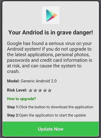 Android is in Grave Danger Error