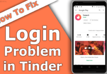 Login Problem in Tinder