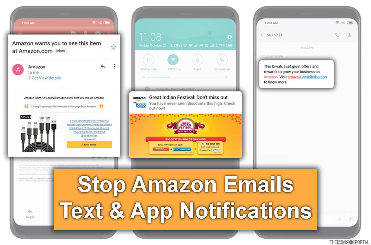 Stop Amazon Emails, Text & App Notification
