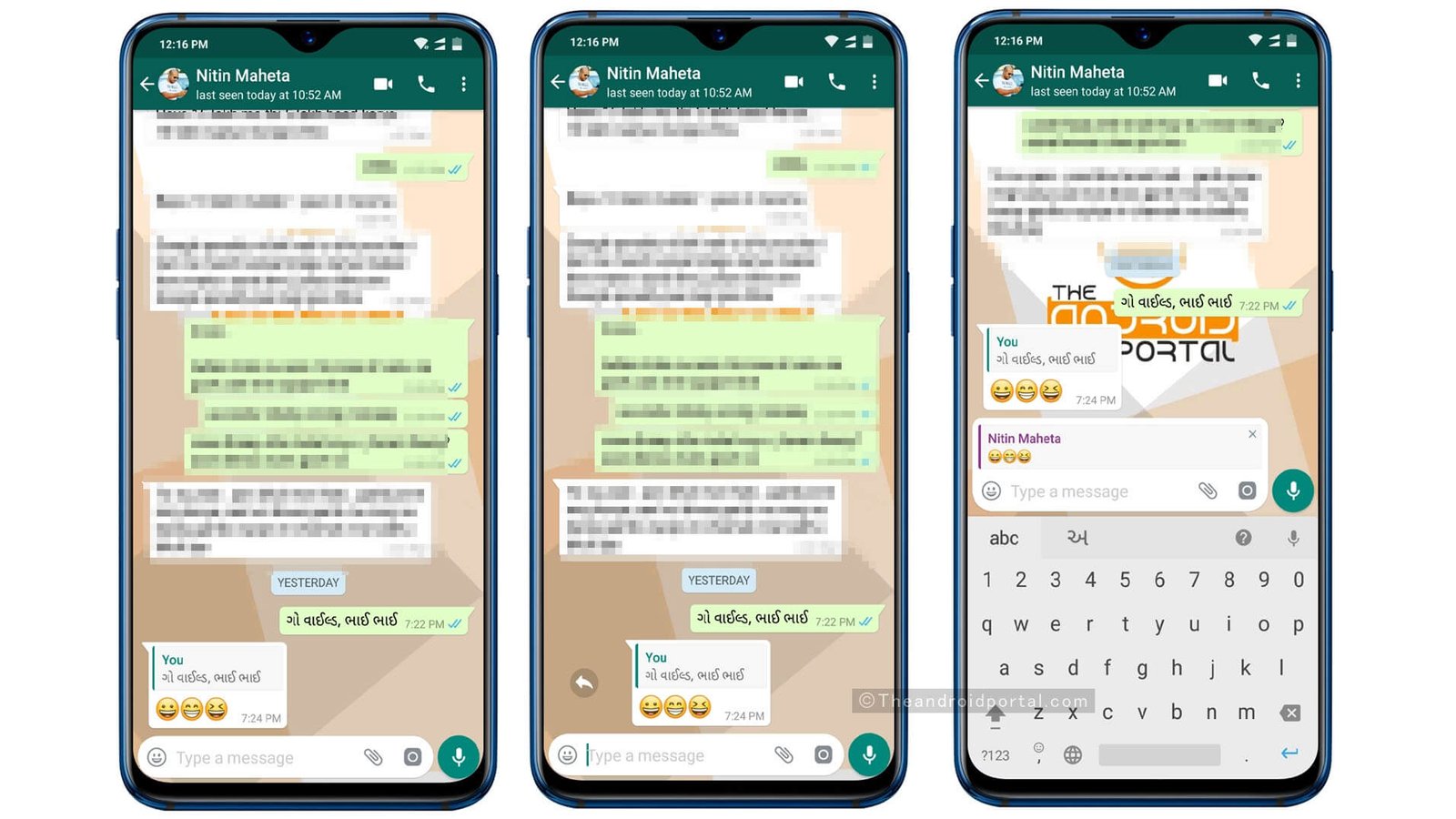 WhatsApp Swipe to Reply Feature