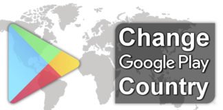 change play store country