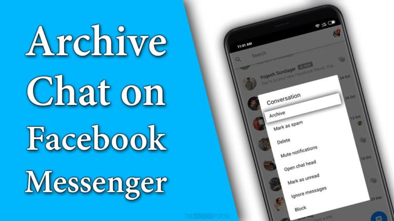 Archive Mean on Facebook Messenger