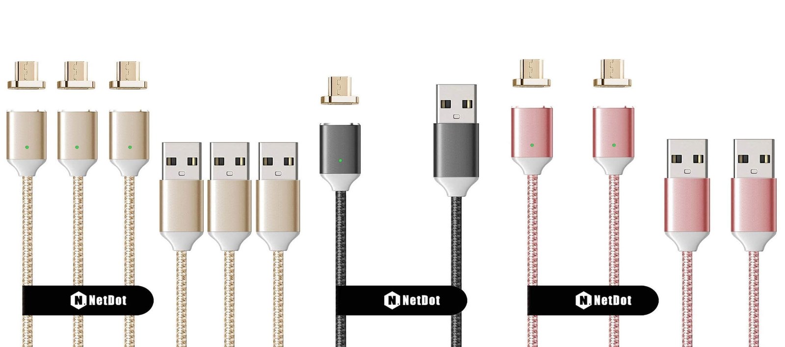 NetDot Fast Charging Magnetic Micro USB Cable