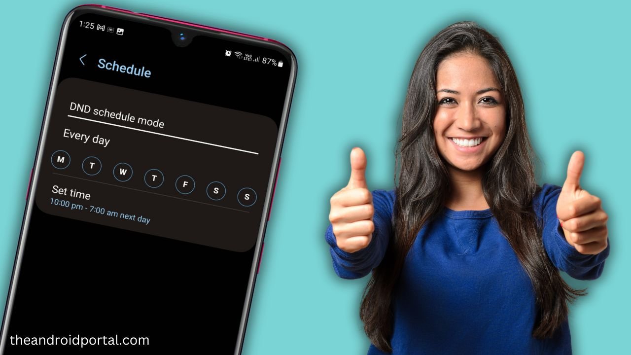 Do not Disturb schedule mode on Android Phones