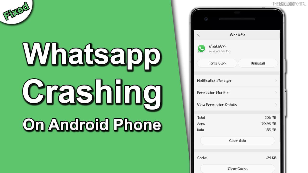 Whatsapp Crashing On Android Phone Fixed