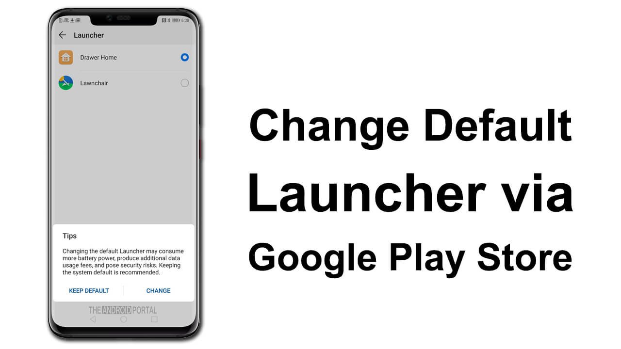 Change Default Launcher via Google Play Store