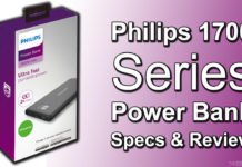 Philips 1700 Series Power Bank Specs & Review