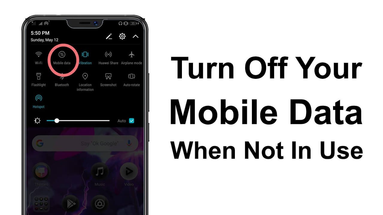 Turn Off Your Mobile Data When Not In Use